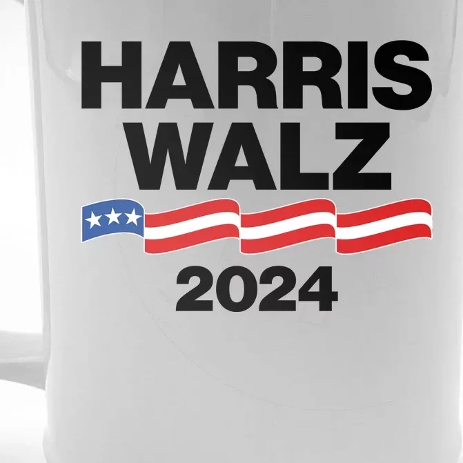 Vote Kamala Harris Tim Walz 2024 Election Front & Back Beer Stein