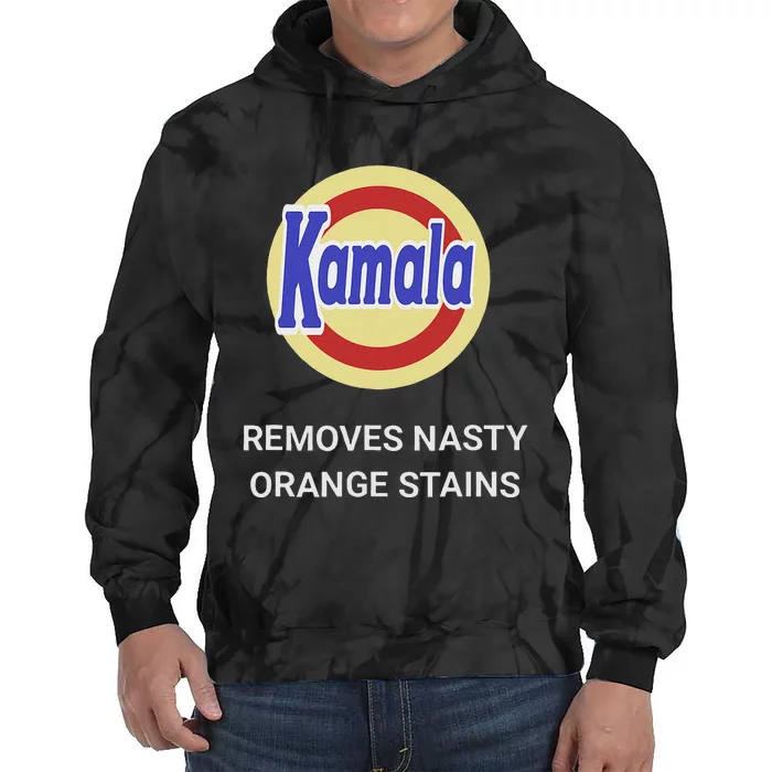 Vote Kamala Harris 2024 Removes Nasty Orange Stains Funny Tie Dye Hoodie