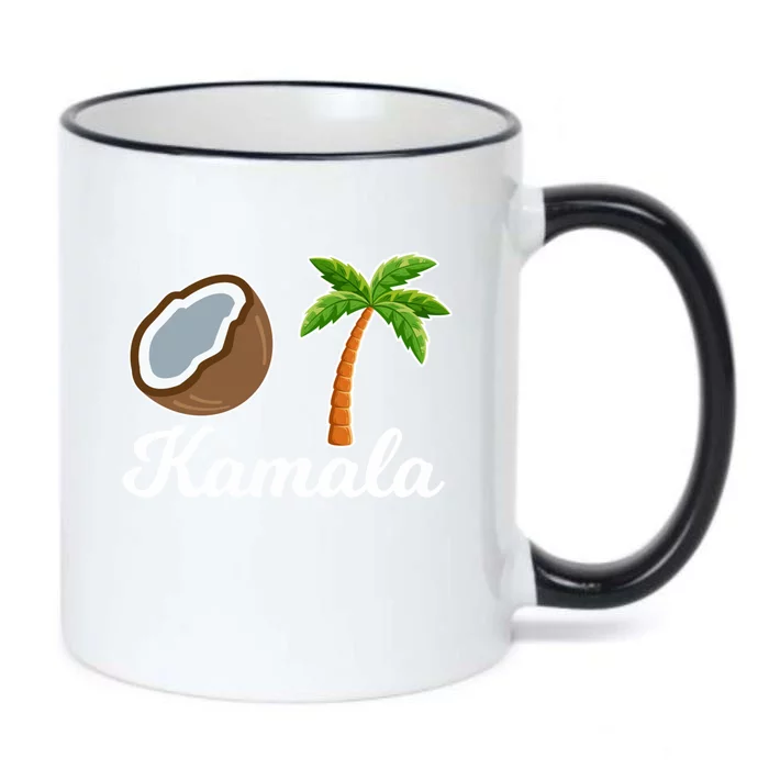 Vote Kamala Harris For President Fell Out Of A Coconut Tree Funny Gift Black Color Changing Mug