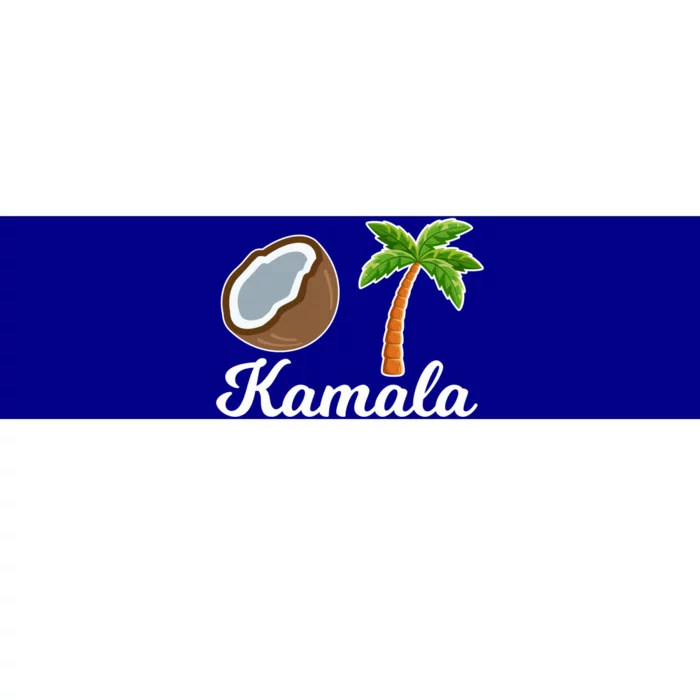 Vote Kamala Harris For President Fell Out Of A Coconut Tree Funny Gift Bumper Sticker