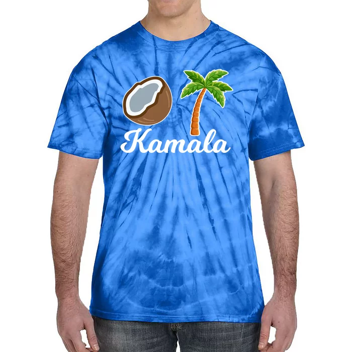 Vote Kamala Harris For President Fell Out Of A Coconut Tree Funny Gift Tie-Dye T-Shirt