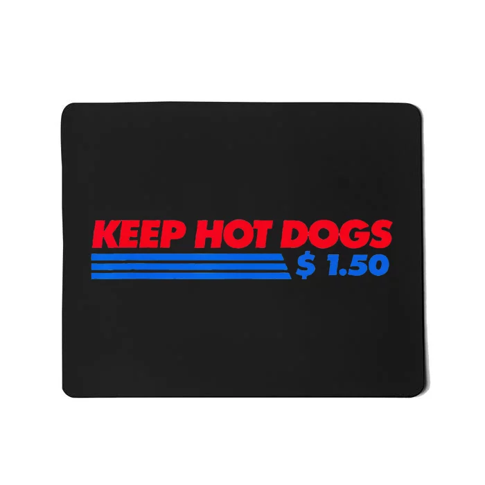 vintage Keep Hot Dogs $1.50 Mousepad