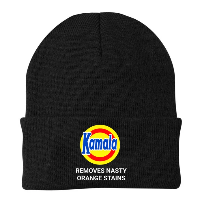 Vote Kamala Harris 2024 Removes Nasty Orange Stains Funny Knit Cap Winter Beanie