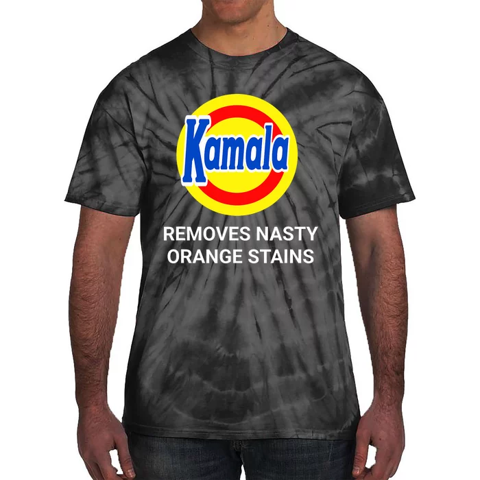 Vote Kamala Harris 2024 Removes Nasty Orange Stains Funny Tie-Dye T-Shirt