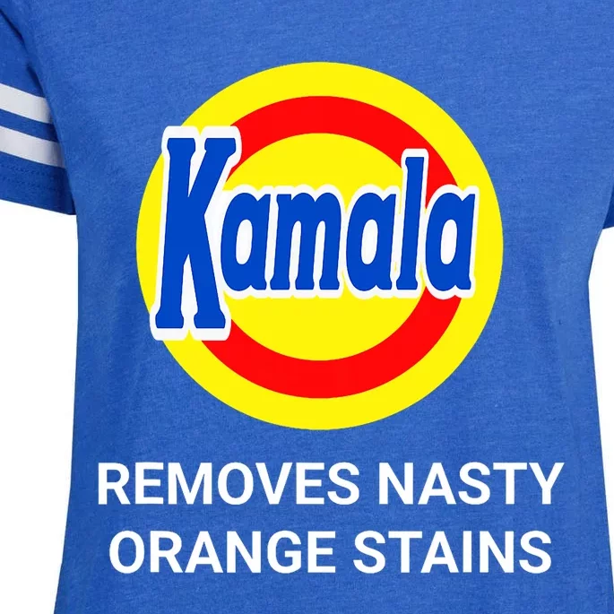 Vote Kamala Harris 2024 Removes Nasty Orange Stains Funny Enza Ladies Jersey Football T-Shirt