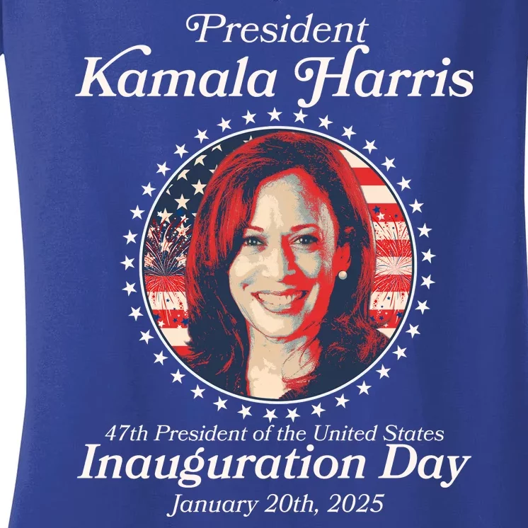 Vote Kamaia Harris 2024 Inauguration Day 2025 Women's V-Neck T-Shirt