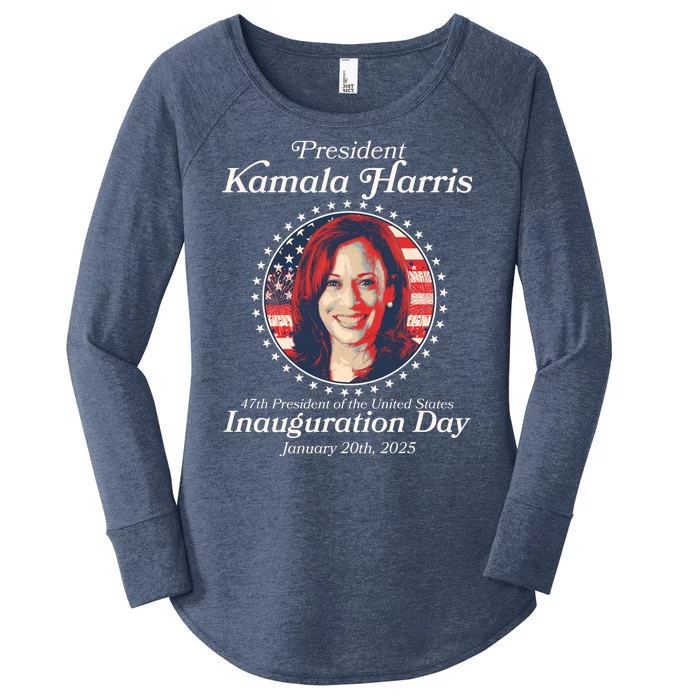 Vote Kamaia Harris 2024 Inauguration Day 2025 Women's Perfect Tri Tunic Long Sleeve Shirt