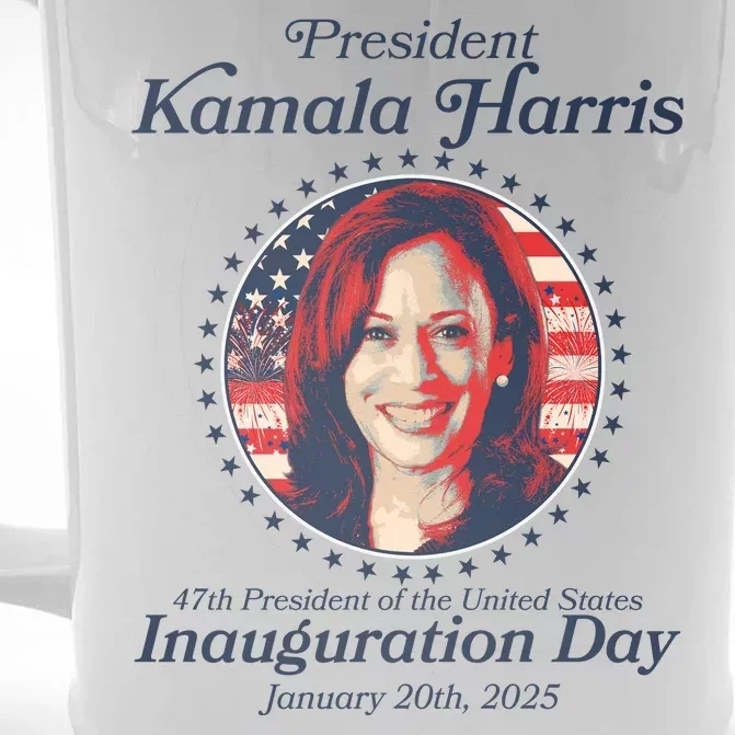 Vote Kamaia Harris 2024 Inauguration Day 2025 Front & Back Beer Stein