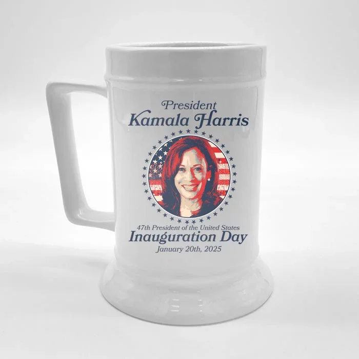 Vote Kamaia Harris 2024 Inauguration Day 2025 Front & Back Beer Stein