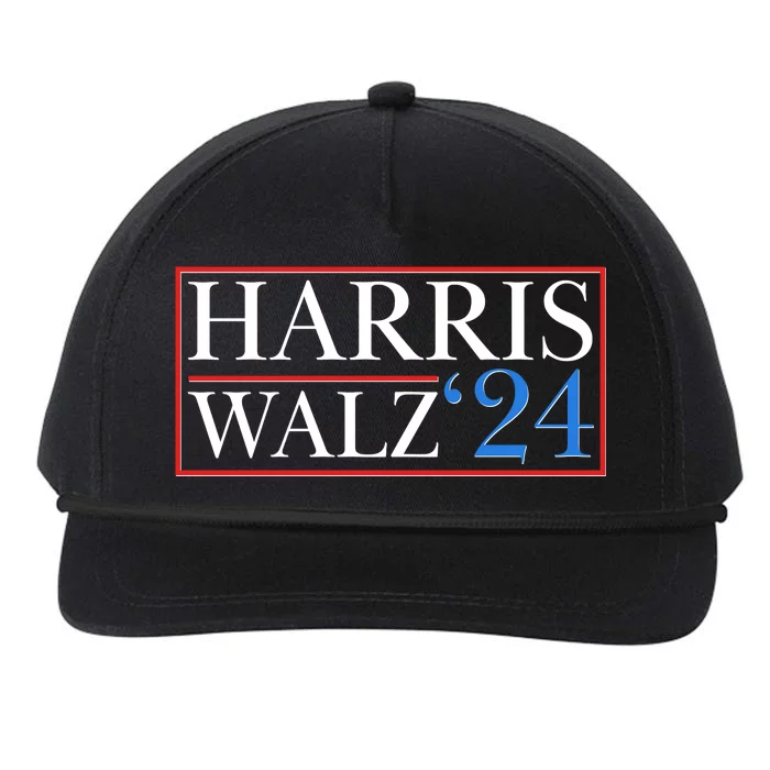 Vote Kamala Harris Tim Walz 2024 Election Snapback Five-Panel Rope Hat