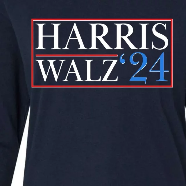 Vote Kamala Harris Tim Walz 2024 Election Womens Cotton Relaxed Long Sleeve T-Shirt