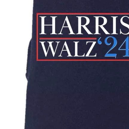 Vote Kamala Harris Tim Walz 2024 Election Doggie 3-End Fleece Hoodie