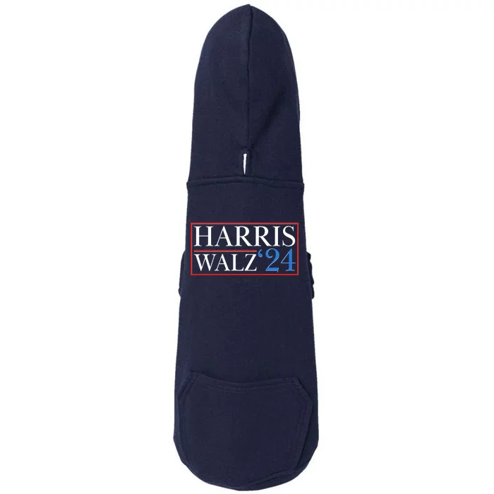 Vote Kamala Harris Tim Walz 2024 Election Doggie 3-End Fleece Hoodie