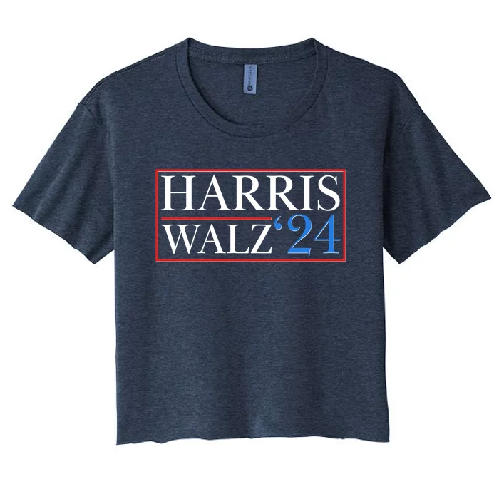 Vote Kamala Harris Tim Walz 2024 Election Women's Crop Top Tee