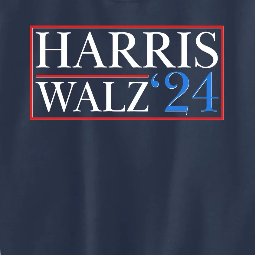 Vote Kamala Harris Tim Walz 2024 Election Kids Sweatshirt