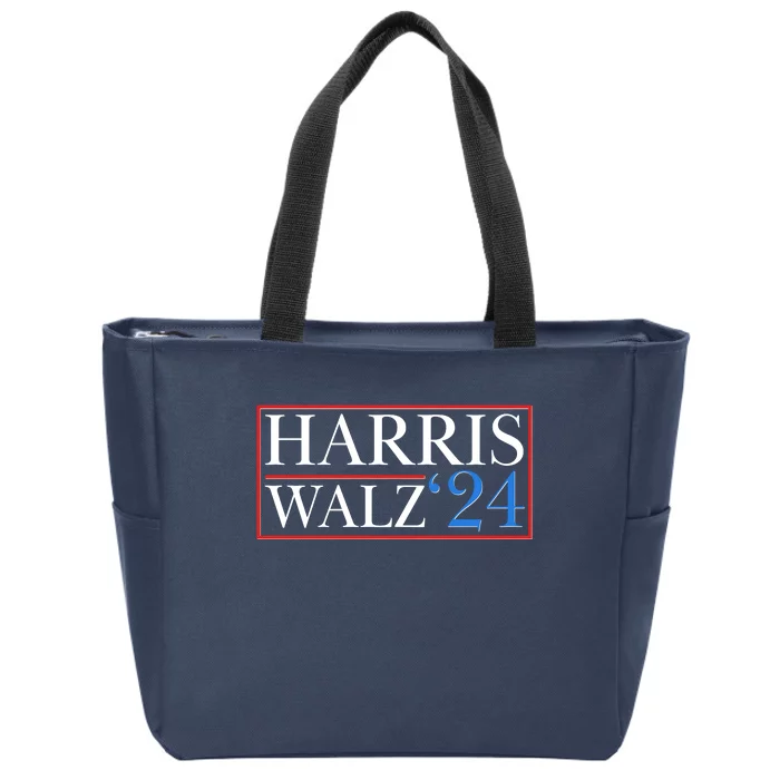 Vote Kamala Harris Tim Walz 2024 Election Zip Tote Bag