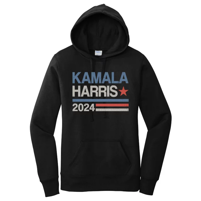 Vintage Kamala Harris 2024 For President Election Campaign Women's Pullover Hoodie