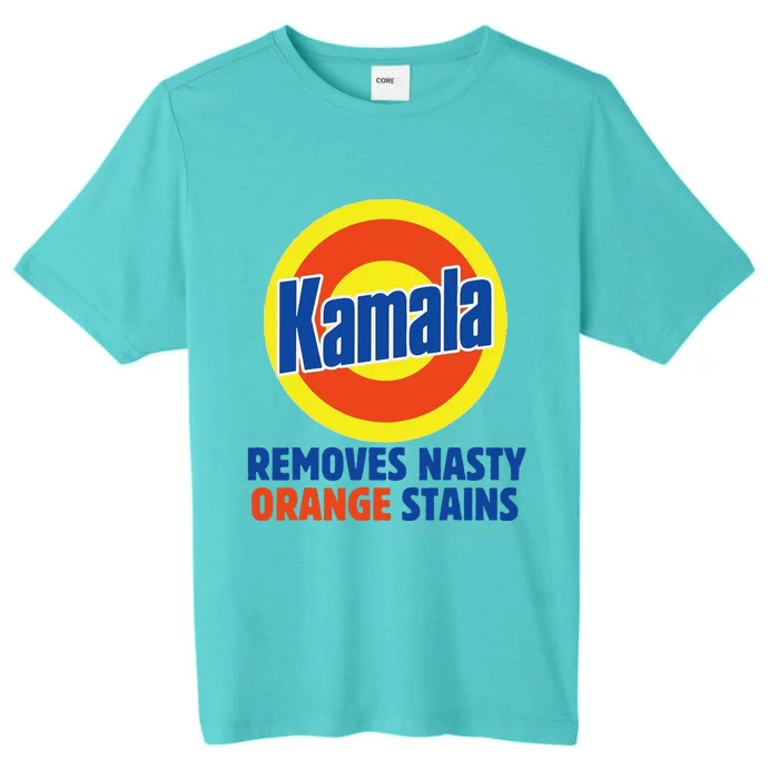 Vote Kamala Harris 2024 Removes Nasty Orange Stains Funny ChromaSoft Performance T-Shirt