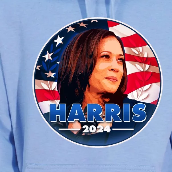 Vote Kamala Harris 2024 Election Emblem Unisex Surf Hoodie