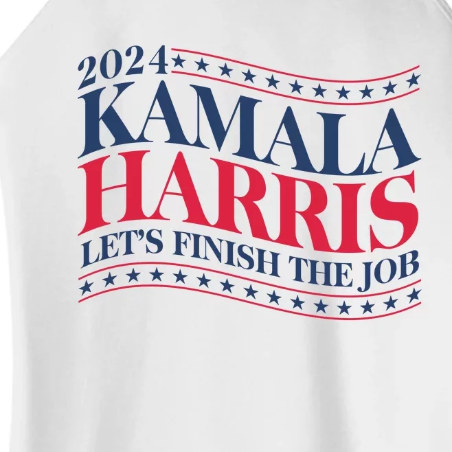 Vote Kamala Harris 2024 Finish The Job Women’s Perfect Tri Rocker Tank