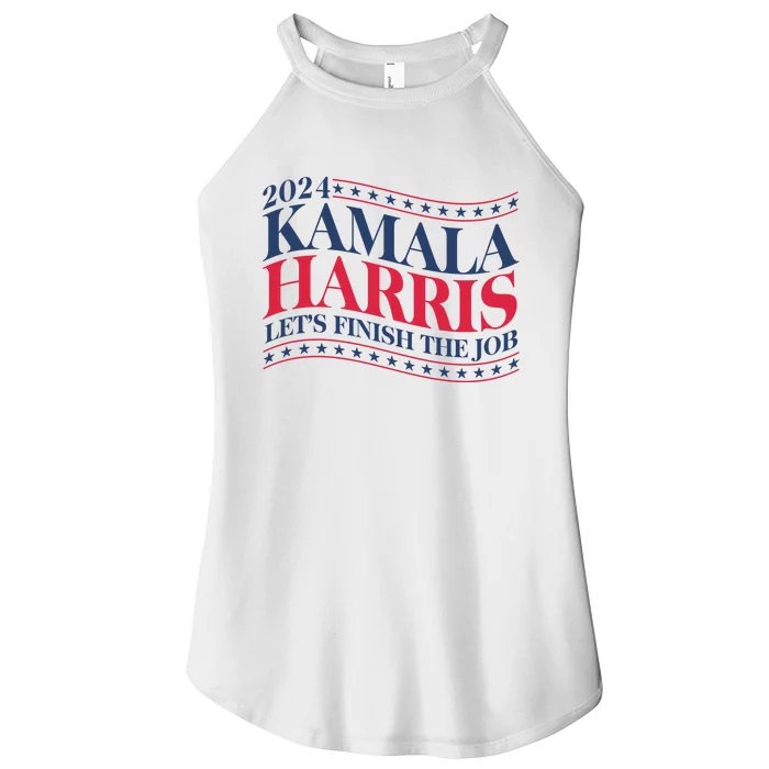 Vote Kamala Harris 2024 Finish The Job Women’s Perfect Tri Rocker Tank