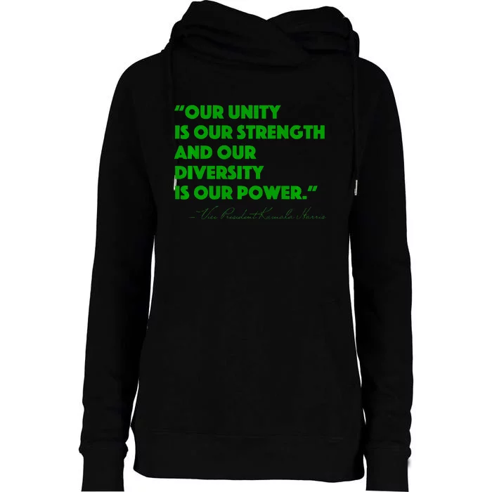 Vp Kamala Harris Quote Premium Womens Funnel Neck Pullover Hood