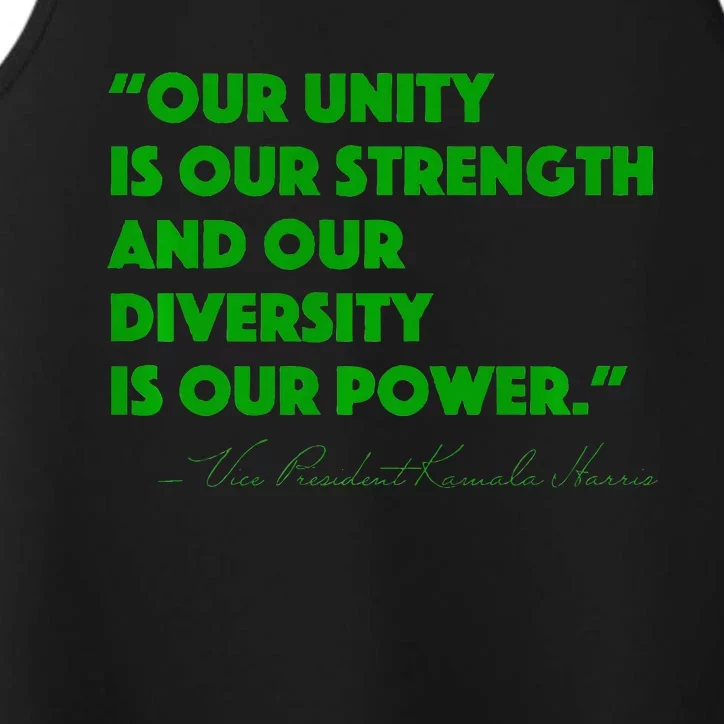 Vp Kamala Harris Quote Premium Performance Tank