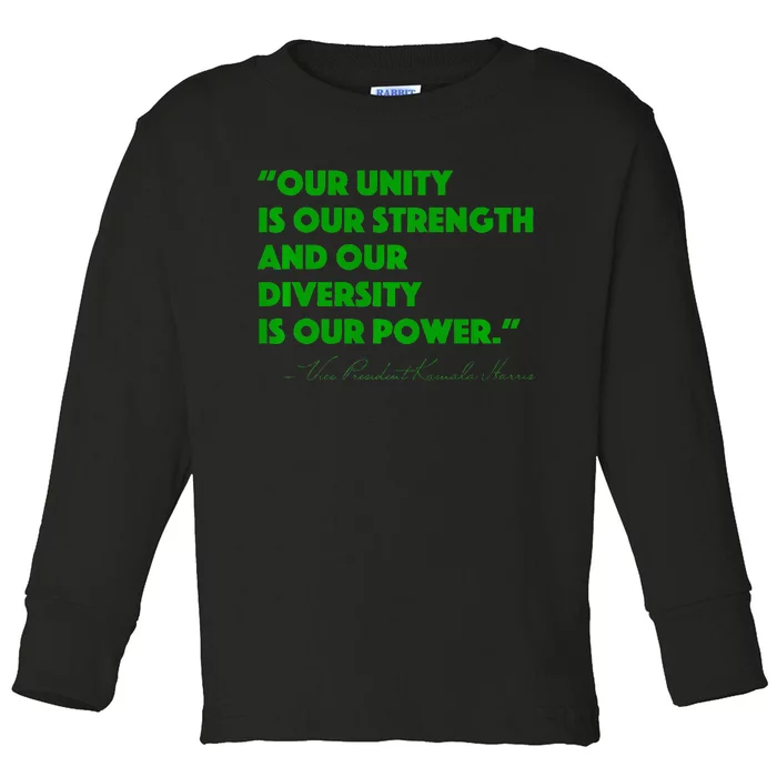 Vp Kamala Harris Quote Premium Toddler Long Sleeve Shirt