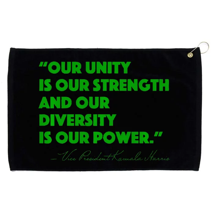 Vp Kamala Harris Quote Premium Grommeted Golf Towel