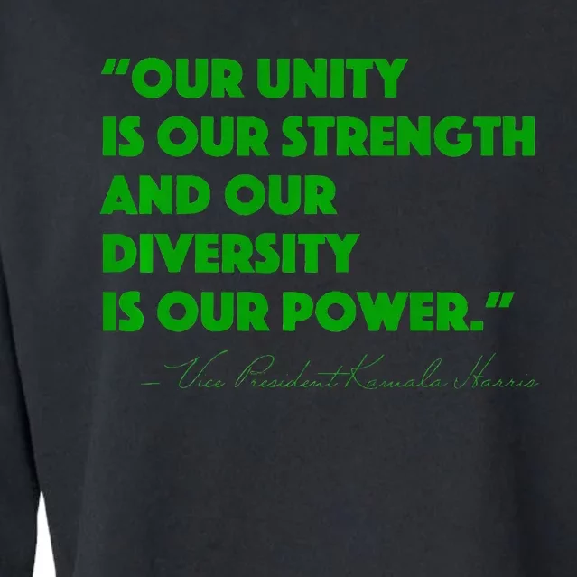 Vp Kamala Harris Quote Premium Cropped Pullover Crew