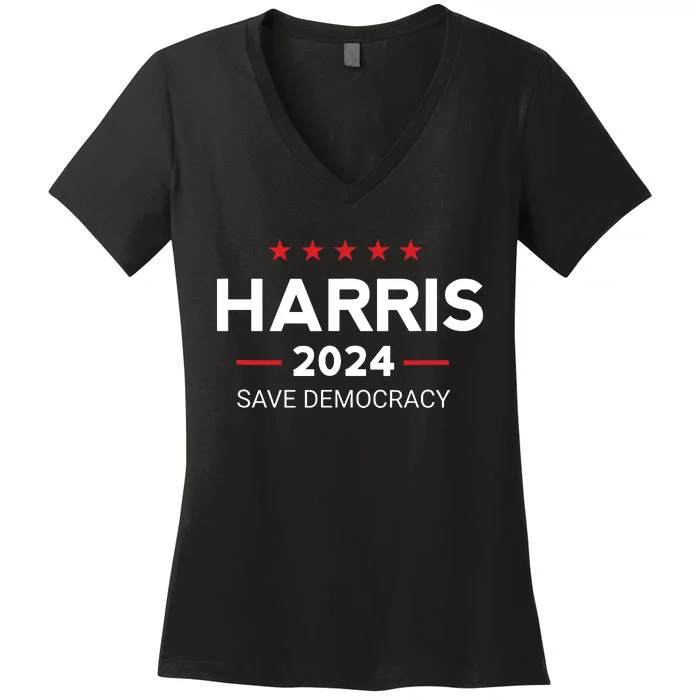 Vote Kamala Harris For Presidential Election 2024 Democratic Women's V-Neck T-Shirt