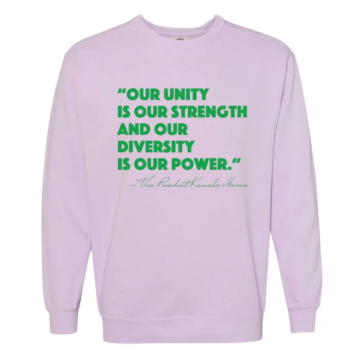 Vp Kamala Harris Quote Garment-Dyed Sweatshirt