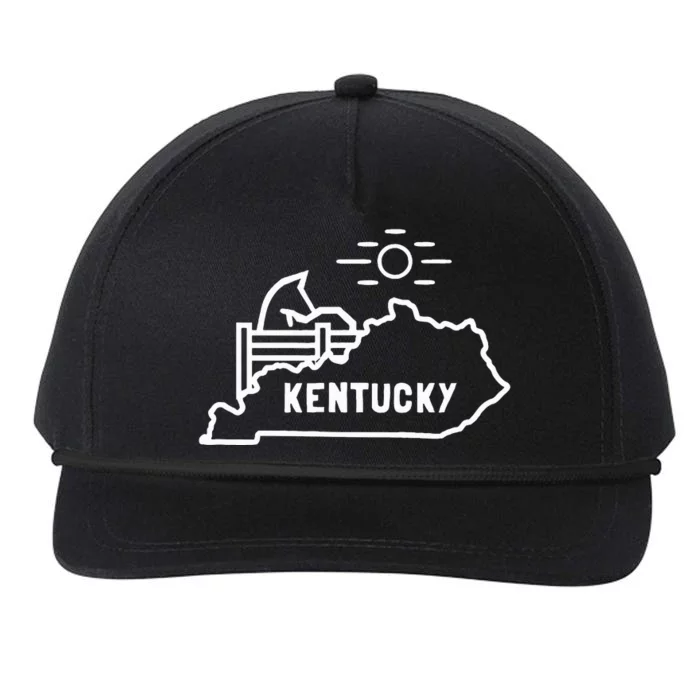 Vintage Kentucky Horse Snapback Five-Panel Rope Hat