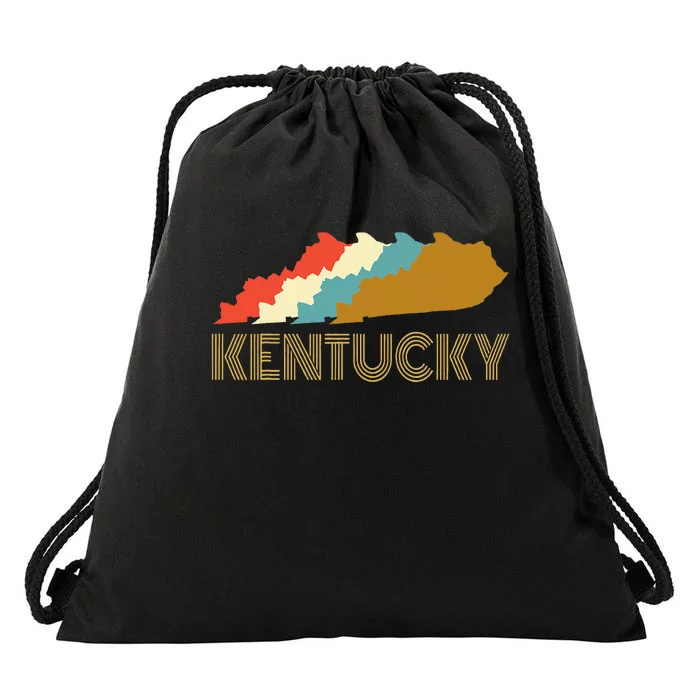 Vintage Kentucky Home State  I Love Kentucky Drawstring Bag