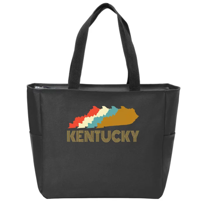 Vintage Kentucky Home State  I Love Kentucky Zip Tote Bag