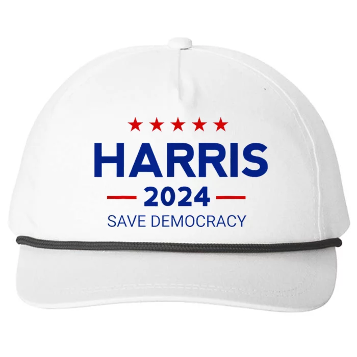 Vote Kamala Harris For Presidential Election 2024 Democratic Snapback Five-Panel Rope Hat