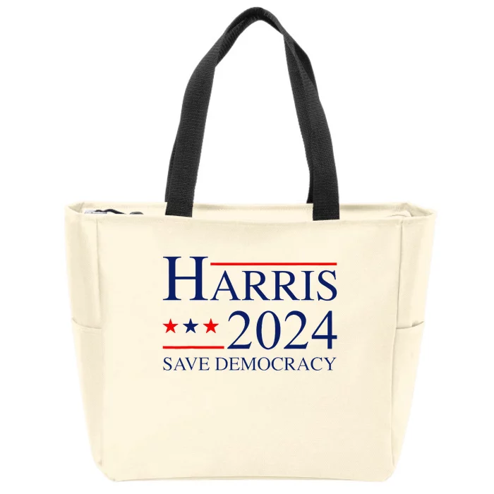 Vote Kamala Harris For President 2024 Election Democratic Zip Tote Bag