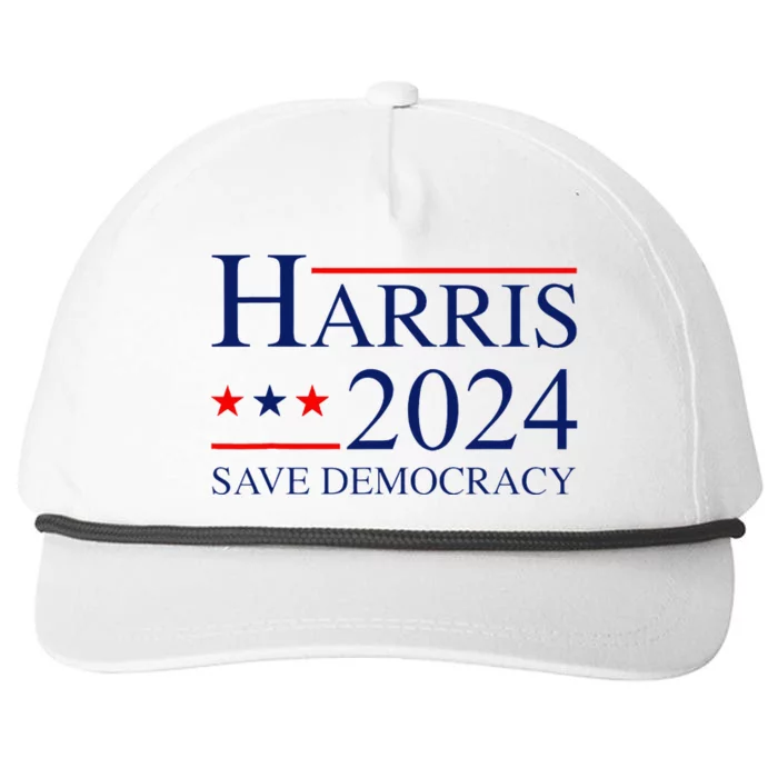 Vote Kamala Harris For President 2024 Election Democratic Snapback Five-Panel Rope Hat