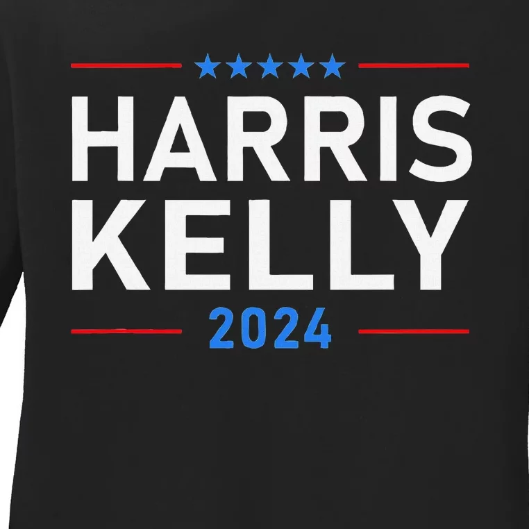 Vote Kamala Harris Mark Kelly President 2024 Harris Kelly 24 Ladies Long Sleeve Shirt