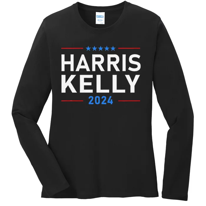 Vote Kamala Harris Mark Kelly President 2024 Harris Kelly 24 Ladies Long Sleeve Shirt