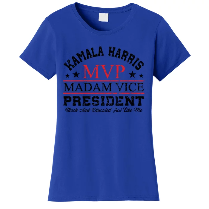 Vintage Kamala Harris Madam Vice President Black Educated Great Gift Women's T-Shirt