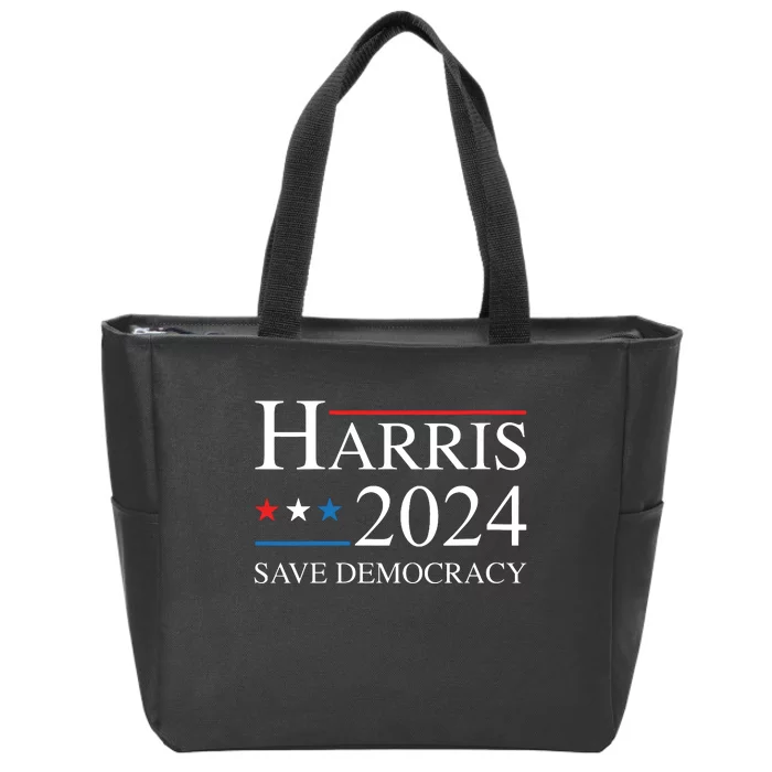 Vote Kamala Harris For President 2024 Election Democratic Zip Tote Bag