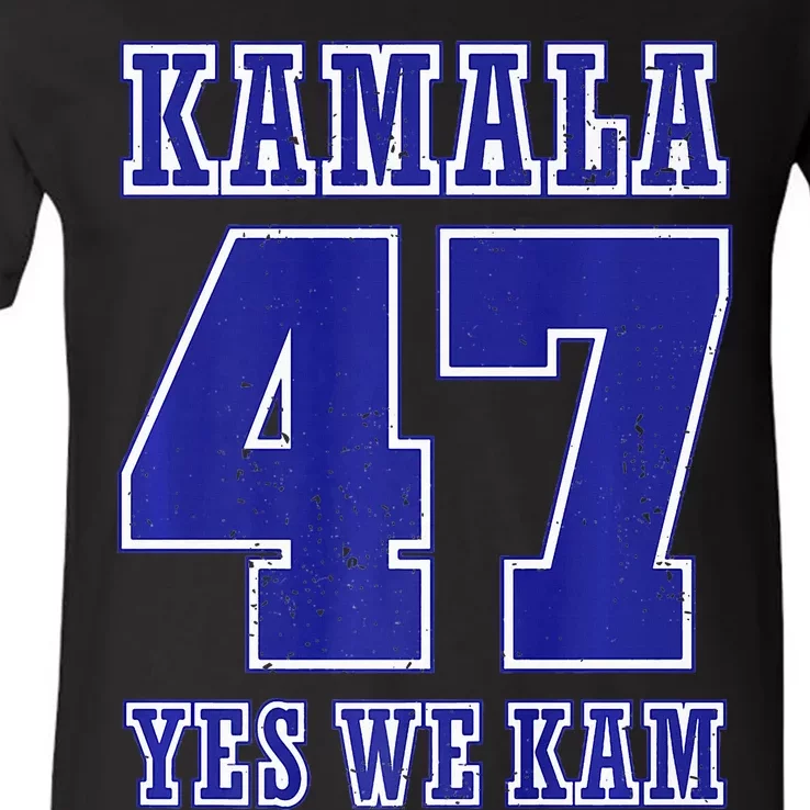 Vote Kamala Harris 47 Th President Yes We Kam 2024 Election Premium V-Neck T-Shirt