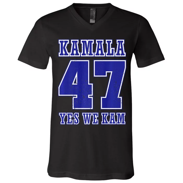 Vote Kamala Harris 47 Th President Yes We Kam 2024 Election Premium V-Neck T-Shirt