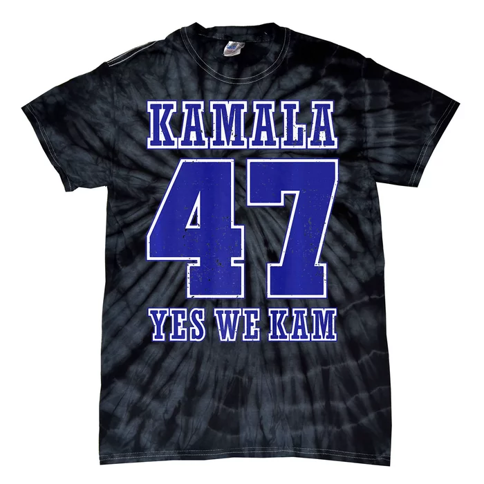 Vote Kamala Harris 47 Th President Yes We Kam 2024 Election Premium Tie-Dye T-Shirt