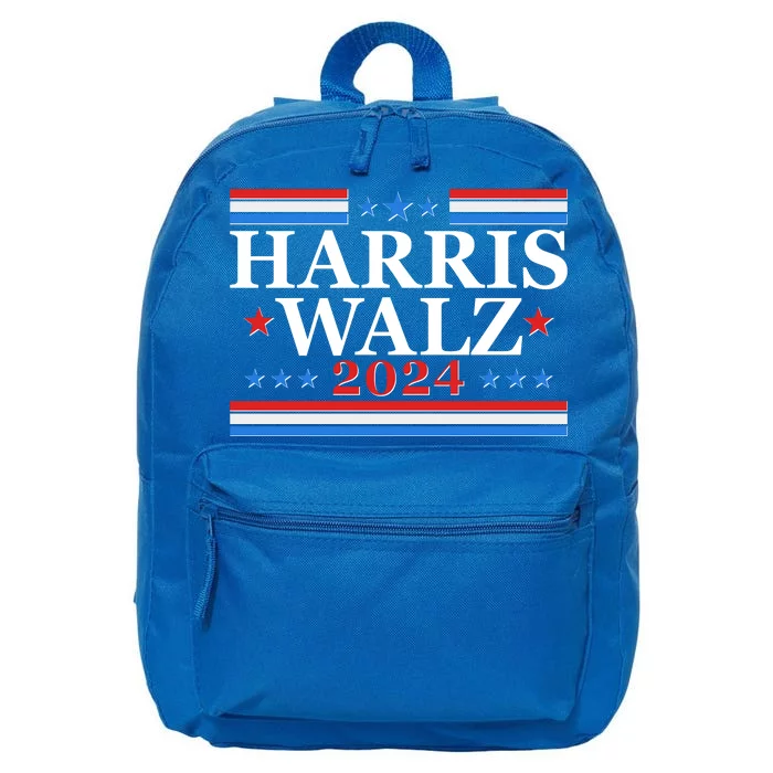 Vote Kamala Harris Tim Walz 2024 Election 16 in Basic Backpack