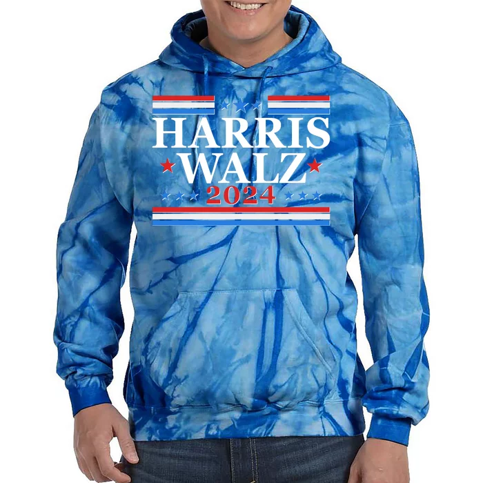 Vote Kamala Harris Tim Walz 2024 Election Tie Dye Hoodie