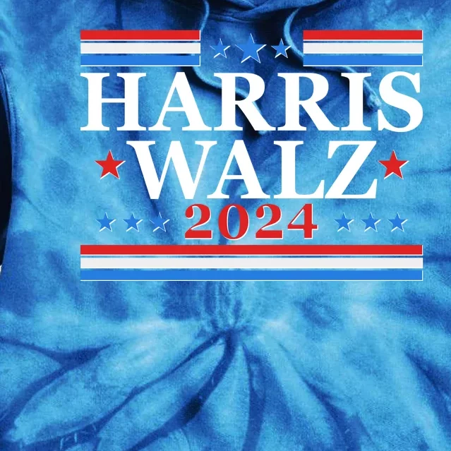 Vote Kamala Harris Tim Walz 2024 Election Tie Dye Hoodie