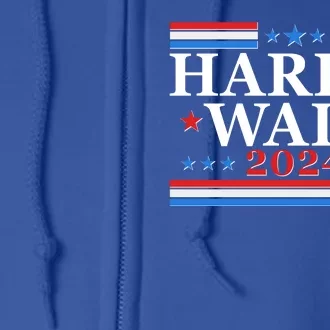 Vote Kamala Harris Tim Walz 2024 Election Full Zip Hoodie