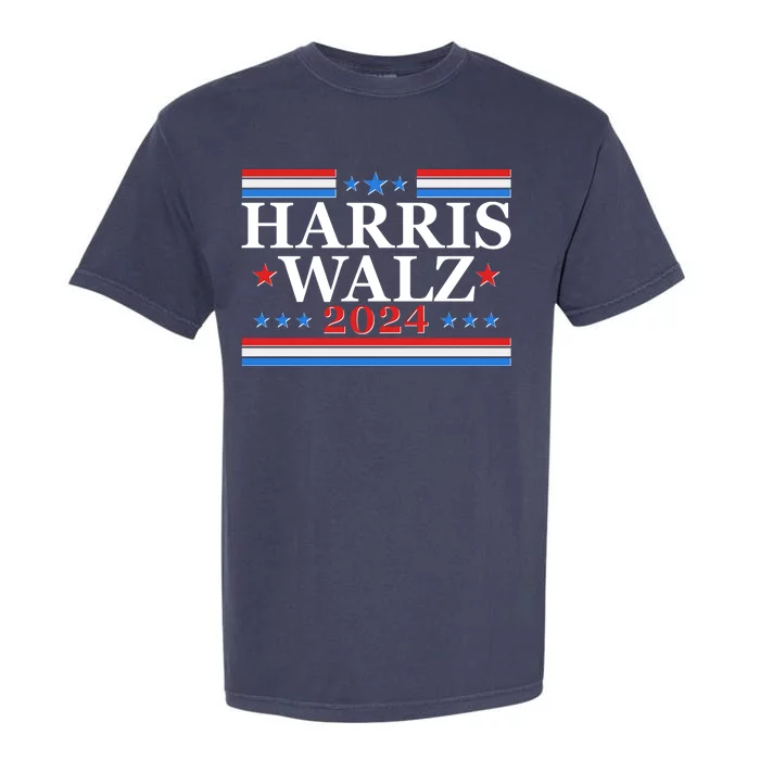 Vote Kamala Harris Tim Walz 2024 Election Garment-Dyed Heavyweight T-Shirt